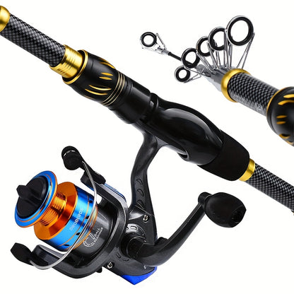 Full-Size Sea Fishing Rod: 1.5/1.8/2.1/2.4m Casting Rod with Reel & Bag – Long-Range Offshore Gear, Offshore Fishing, Saltwater Fishing, Compact Design, Portable Setup, Corrosionresistant, Sturdy Reel, Fishing Set, Complete