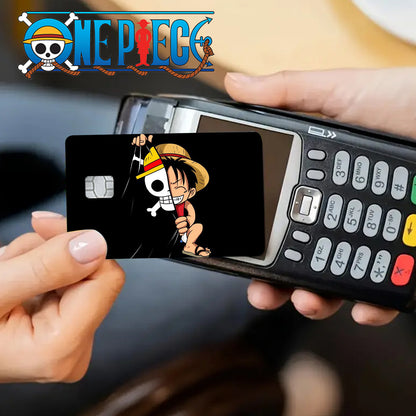 Brand 1 Set/2 Sheets, 2025 New One Piece Luffy Design - PVC Material Stickers, Suitable for Traffic, Keys, Credit Cards, Debit Cards, Card Protective Film, Bubble-Free, Privacy Protection Ultra-Thin, Matte Texture, Digital Pr