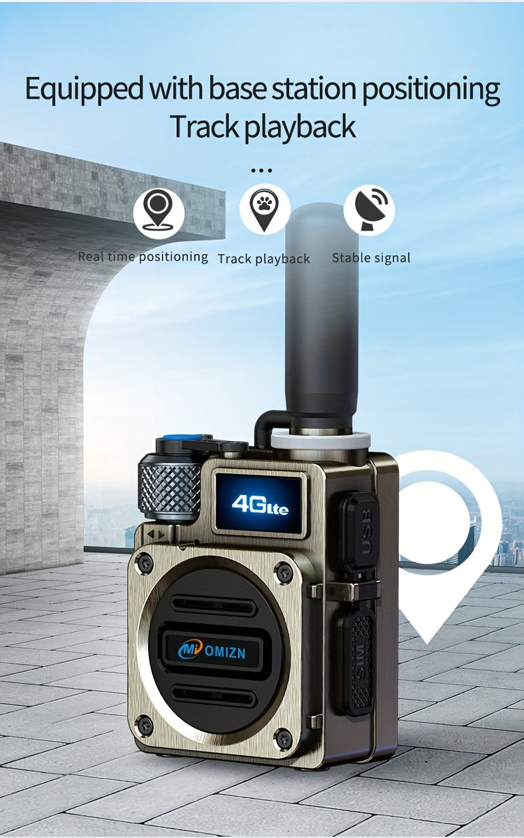 Omi Smart M6 Card Slot Global Intercom, Unlimited Distance 5000km Call Range, Metal Body, Shockproof and Drop-Resistant, HD Blue Screen, 5-Day Long Standby, 8K Intelligent Noise-Cancelling Speaker, Mini Design, Offroad Commun