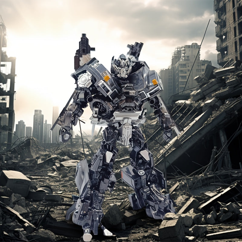Official Transformers Robot Armor Model - Equipped with 2 Guns, 2 Darts, Fine Armor Panels, Movable Limbs and Compatible Truck, Collectible Action Figure Display or Game Use - Transformers Fan Birthday Gift