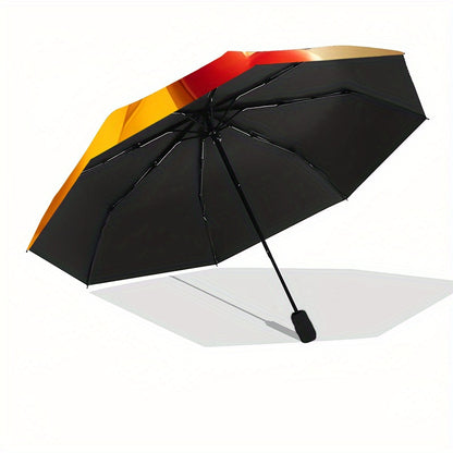 Pluto Automatic Open/Close Umbrella with One-Touch Button, Compact Folding Design - Portable Travel Umbrella with Strong 8-Rib Construction, Cute Pluto & Heart, Ideal Gift for Fans, Women & Pet Lovers - Everyday Carry Umbrell