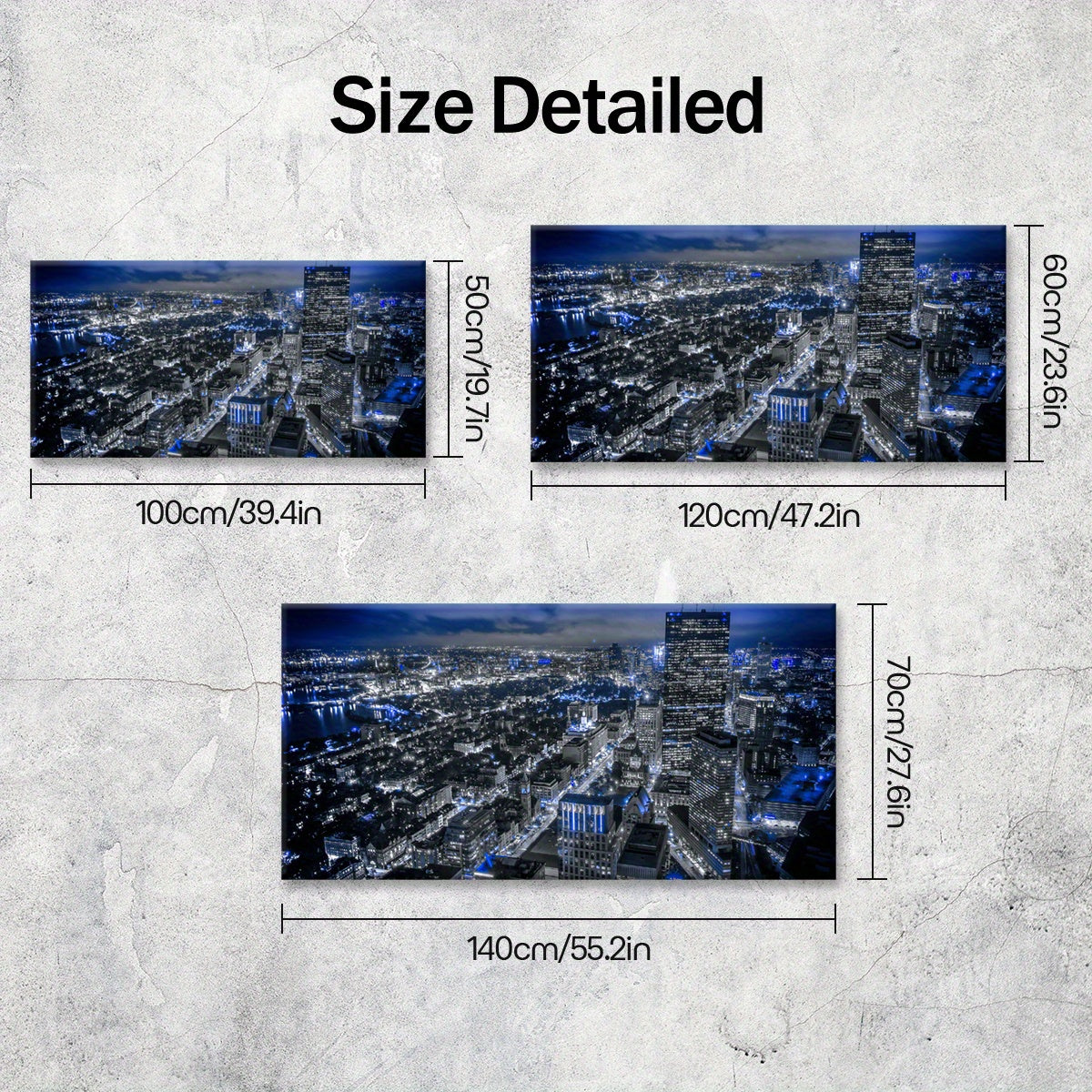 1pc Wooden Framed City View Painting Canvas, Good Gift for Friend, Pattern Art for Home Decoration, Wall Decor for Living Room, Bedroom, Office, Bar, Restaurant, Waterproof, Odorless Painting, High Quality Waterproof Framed,