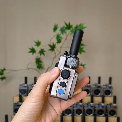 Omi Smart M6 Card Slot Global Intercom, Unlimited Distance 5000km Call Range, Metal Body, Shockproof and Drop-Resistant, HD Blue Screen, 5-Day Long Standby, 8K Intelligent Noise-Cancelling Speaker, Mini Design, Offroad Commun