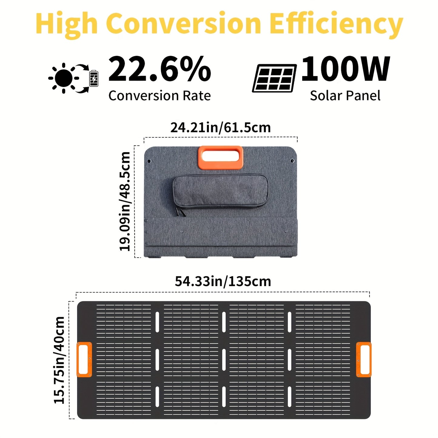 300W 120V Portable Power Station, Charging Station with 100W Solar Panel Included, 110V AC Outlets, DC Ports, LED Flashlight, And Lithium Battery Backup for Household Supplies, Outdoor Travel, Camping, And Blackout Emergencie