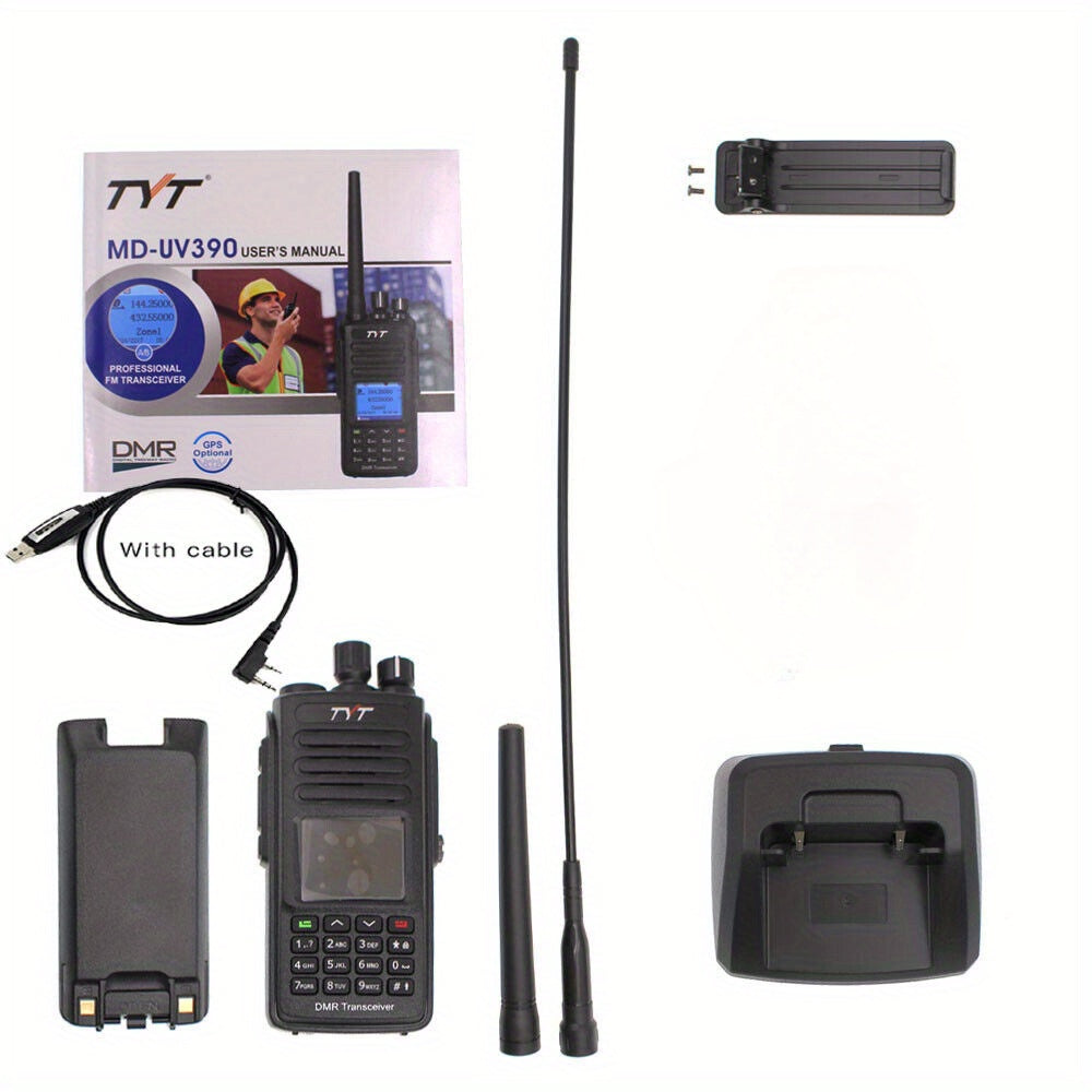 TYT 5W AES256 Encryption DMR Digital Radio + USB Cable