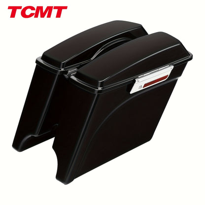 TCMT 5" Stretched Saddlebags Fit For Street Electra Glide Road King Ultra Classic Touring 1993-2013
