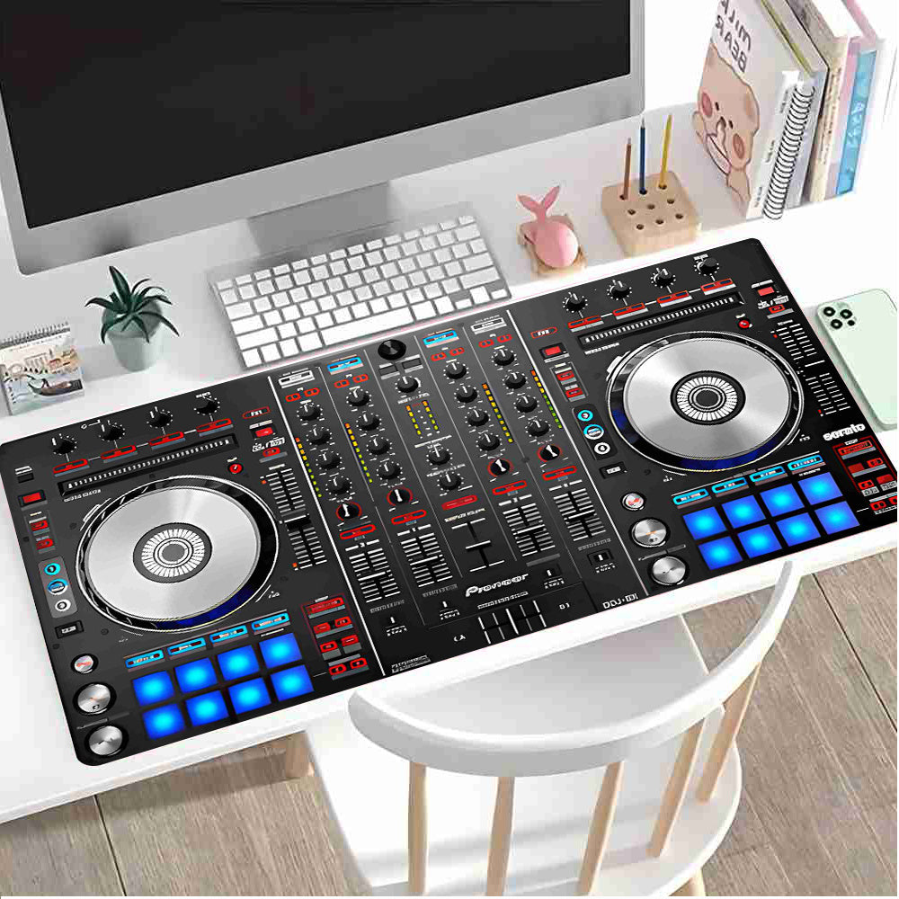 1pc Pioneer DJ DDJ-SX Controller Mouse Pad & Office Desk Mat - Non-Slip Rubber Base & Polyester Surface with DJ-Themed Design, Scratch-Resistant Durable Gaming & Music Production Mat for DDJ-SX Controller Compatibility, Ideal