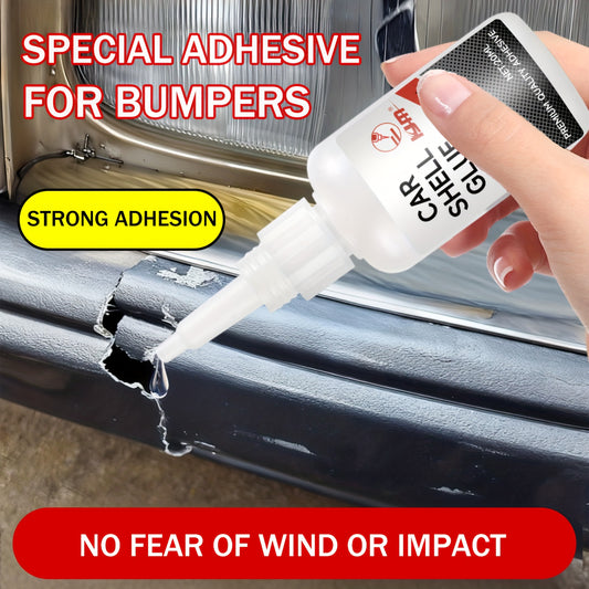 KJM Heavy-Duty Plastic Adhesive Glue Suitable for Car Bumper Repair, Liquid Bonding Agent for Auto Body Parts, Crack Fix & Resin Glue for Plastic Panel Fix, DIY Vehicle Maintenance, Compatible for Bumper, Mirror Base & Panel