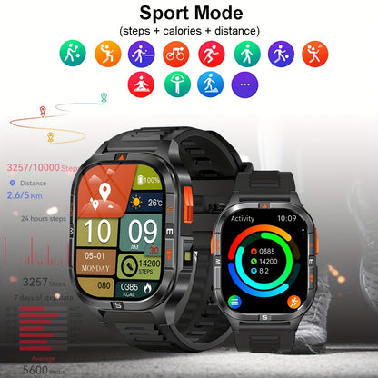 COIUSOR'S New GPS Smart Watch 2.01-inch TFT Highresolution Display, Equipped with High-Precision GPS Sports positioning, wireless call sync SMS alerts, GPS L1+L5 Dual-Frequency Positioning, Compass, Altitude, Air Pressure, Hi