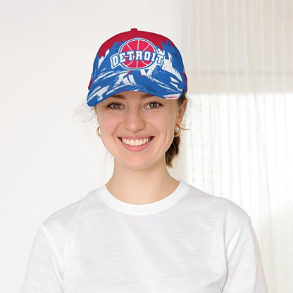 Detroit Basketball Graffiti Cap for & - Adjustable Snapback Hat Suitable for All Seasons, Outdoor Travel, Beach Parties & Casual Wear - Lightweight Sporty Hat with Detroit Basketball Graphic Print, Sun Protection (Spring/Fall