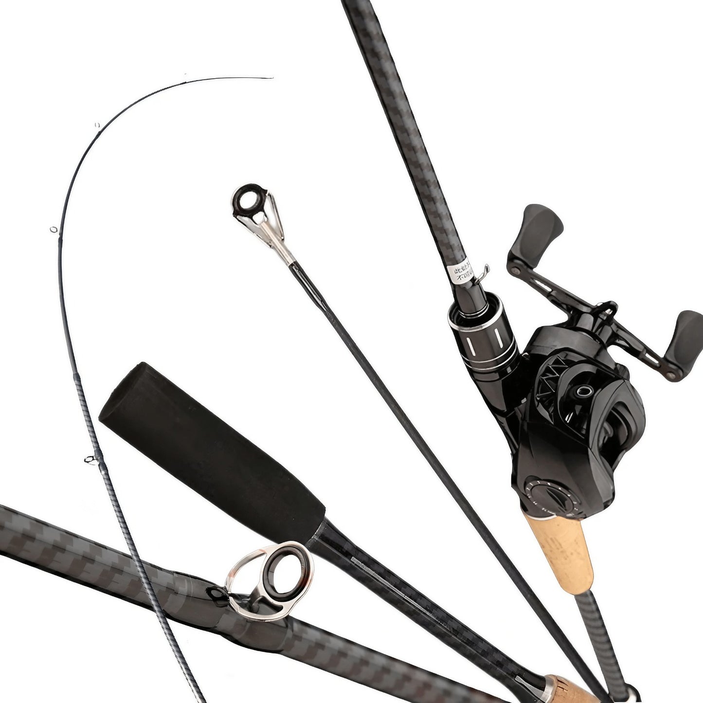 Heavy-Duty Carbon Fiber Fishing Rod & Aluminum Alloy Reel Combo - 7.2:1 High Speed Casting, 10 Drag Settings, Saltwater/Freshwater Long Casting Rod Set for Bass, Trout, Redtail - Lightweight Fly Fishing Gear for Large Game Fi