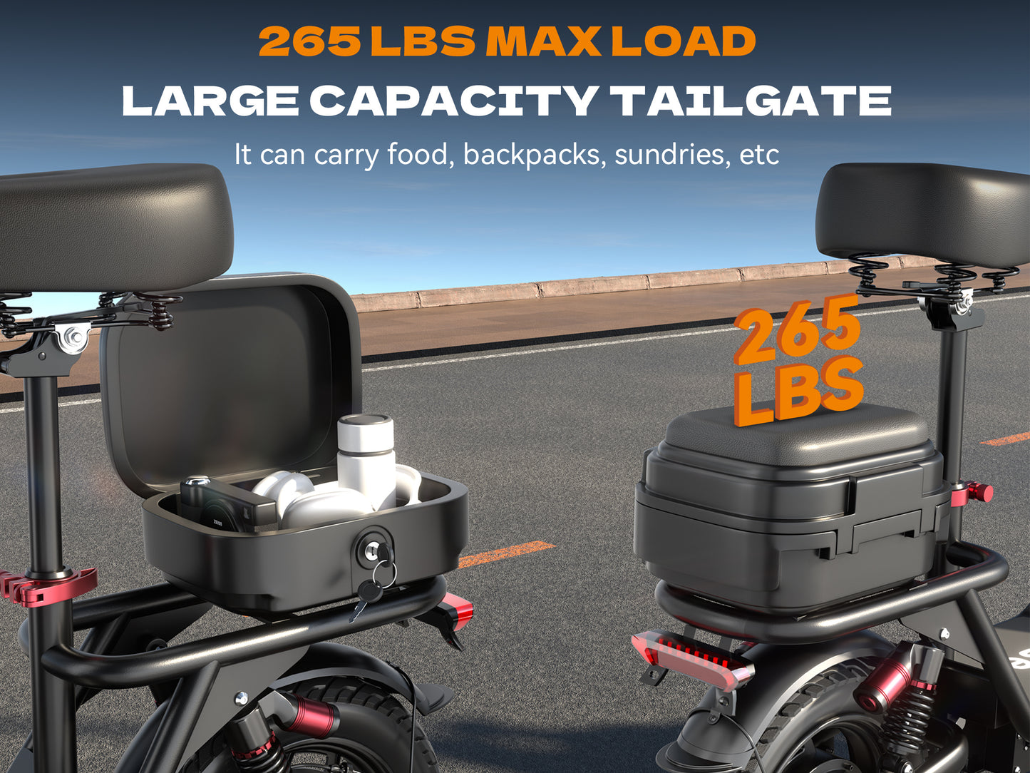Hisent Adult Electric Scooter- 20 Mph, 740W Peak Motor, 10Ah/15Ah Lithium Battery, 15-40 Mile Range, 14 Foldable With Seat And Storage Box, Dual Suspension, Dual Brake System, Ample Storage, Alloy Steel Frame Durable, Commute
