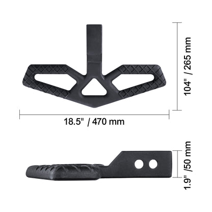VEVOR Hitch Step for 2" Receiver Universal Trailer Tow Rear Bumper Guard Steel Arrow/elbow type