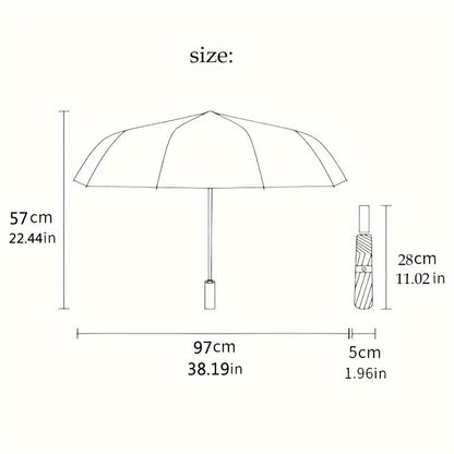Floral Butterfly 2 Themed Automatic Umbrella Portable Automatic Folding Umbrella Suitable for Travel and Daily Use Ideal Gift for Family and Friends, Automatic Umbrella Folding, Umbrella for Women High Quality, Cute Umbrella,