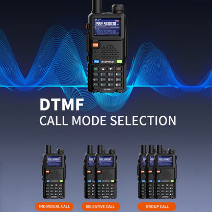 Baofeng UV-5RM Long Range Walkie Talkie, 10W High Power, Dual Band (UHF/VHF), 6-Band FM Radio, Rechargeable Battery, Clear Communication Up To 10 Miles, Compact & Durable Design Portable Radio, Sturdy Build, Intercom System,
