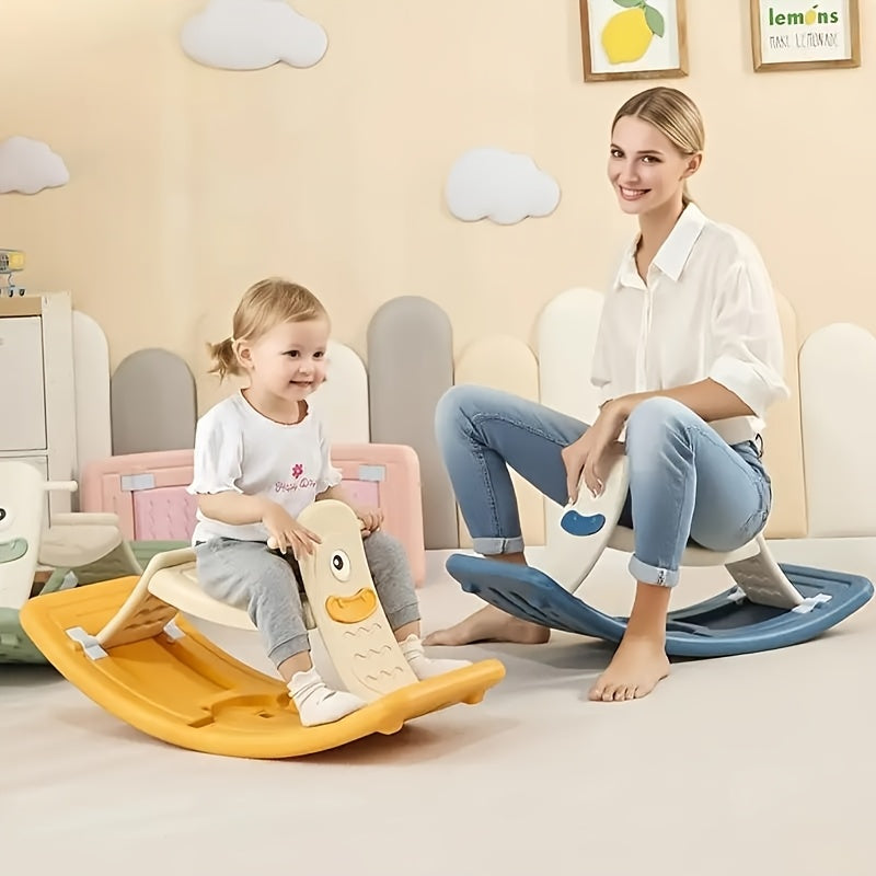 Multi-Functional Sensory Balance Board with Switchable Modes - Adjustable Resistance Curved Design for Full-Body Workout & Relaxation, Indoor Play & Relaxation, Durable PE Material, Pink/Green/Blue/Yellow, Balance Board for E