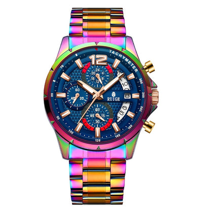 RUIGE Trendy And Fashionable Quartz Women's Watch, Date Display with Fashionable Night Light Function, Trendy And Cool Design Appearance, Vibrant And Colorful Colors for Women's Party Gifts N3-3