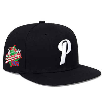 Unisex Adjustable Snapback Baseball Cap with 'P' Letter Embellishment - Lightweight Hip-Hop Hat for Men & Women, Spring/Summer Outdoor Casual Wear, Multi-Color Options (, Red, Green, Orange, Grey) - Durable Non-Stretch Fit, S