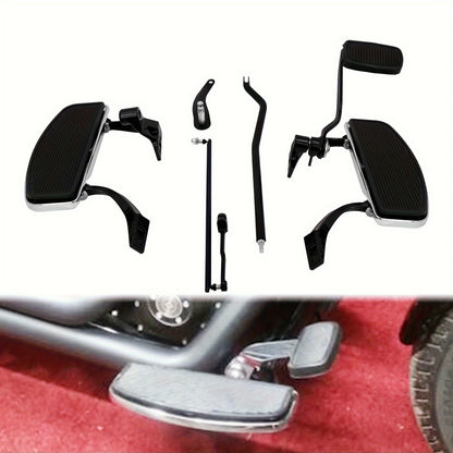 Complete Kit for Floorboards And Foot Pedals Compatible with for harley Dyna FXD Models from 2006 to 2017
