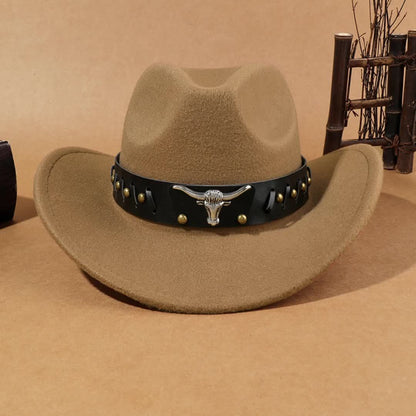 Vintage-Style Western Cowboy Hats - Set of 6 - with Wide Brims - Suitable for Farm Riding And Parties