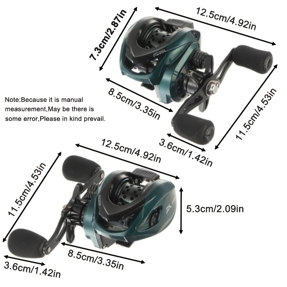 Carbon Fiber Four-Section Fishing Rod Water Drop Reel Set 77.95 inch Fishing Rod Micro-Curve Cup Water Drop Fishing Line Reel Combination - Fast Action Fisherman, Medium Power, 7.2:1 Gear Ratio, Including Line, Bait and Acces