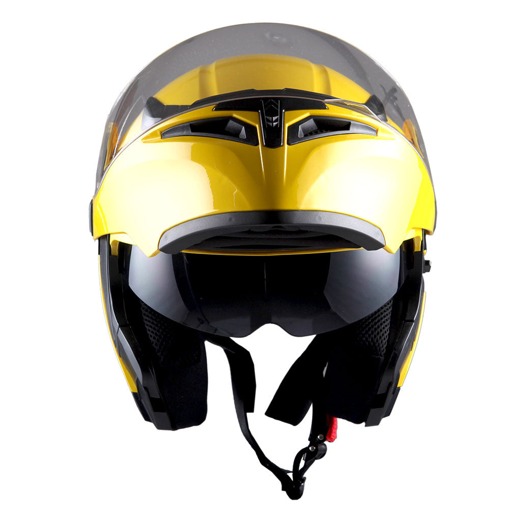 MOTORCYCLE MODULAR FULL FACE HELMET FLIP UP DUAL VISOR HELMET