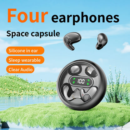 2 Pairs Of In Ear Wireless Wireless Earbuds, Invisible Mini Sleep Earbuds, Long Battery Life, Comfortable To Wear, High Fidelity Sound Quality, Intelligent Noise Reduction, Bass Loop, Touch Control, Digital Display Screen, Of
