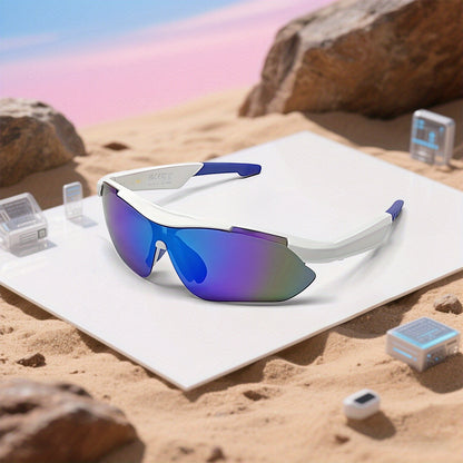 Wireless AI Smart Glasses with Polarized/Blue Light Filter & Built-in Mic/Speaker - Hands-Free Calling, 100+ Language Translation, Wireless Smart Glasses for Men & Women, Lightweight Comfort Fit, Music Playback, Ideal Gift fo