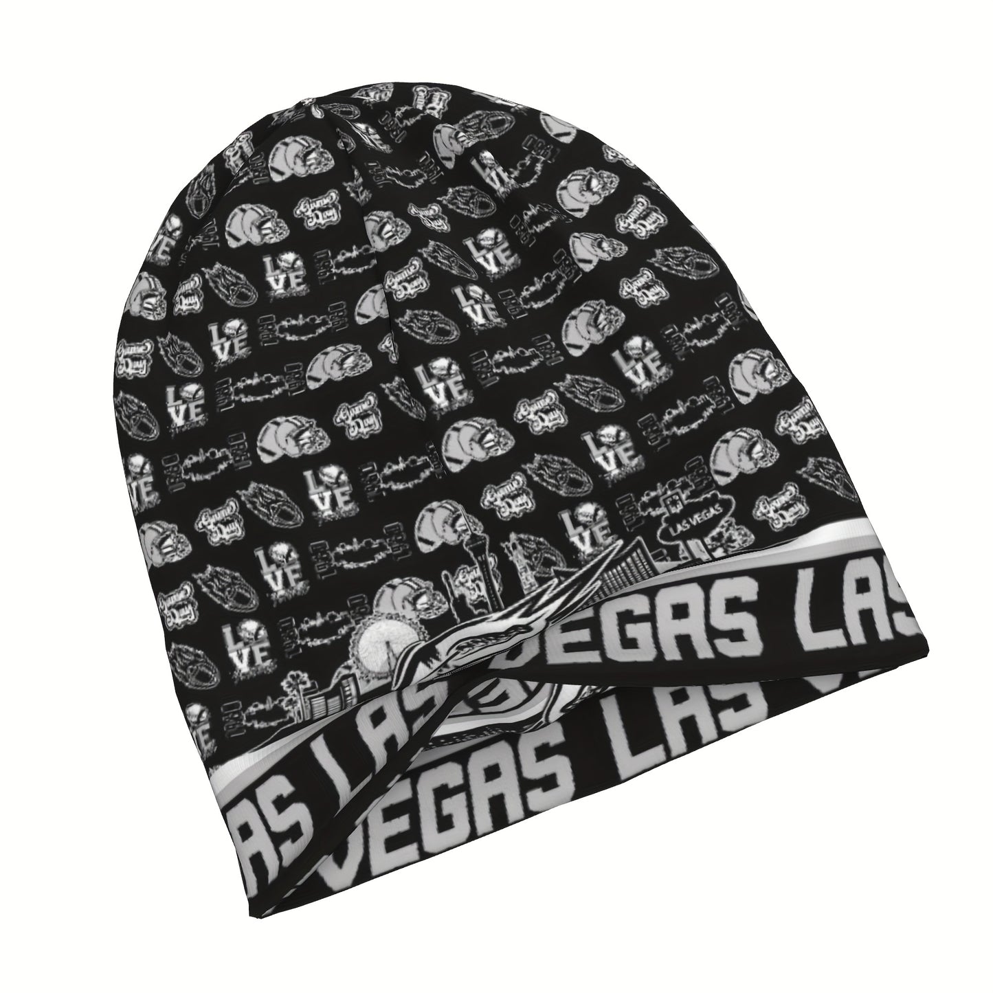 Las Vegas Football Team Logo Beanie Hat - Sport Style Warm Unisex for men & women, Sizing, All-Season Gift for Football Fans (Ideal for Games, Christmas, New Year) - Ultimate Cold Weather Accessory