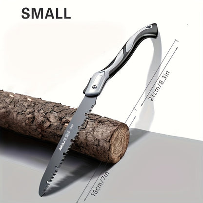[1pc AIRAJ Steel Folding Saw] AIRAJ 1pc Industrial Grade Steel Folding Saw | Manual Cutting Tool with Anti-Slip Durable Handle, Three Specifications Available for Outdoor Use, Without Battery
