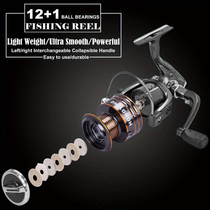 Telescopic Fishing Rod and Reel Combo V, 102Pcs Fishing Lures Baits Tackle, Saltwater Freshwater Resistant Fishing Gear, Ultra Light Fishing Rod And Reel Combo, Sea Fishing Rod, Baitcaster Rod And Reel, Telescopic Fishing Rod