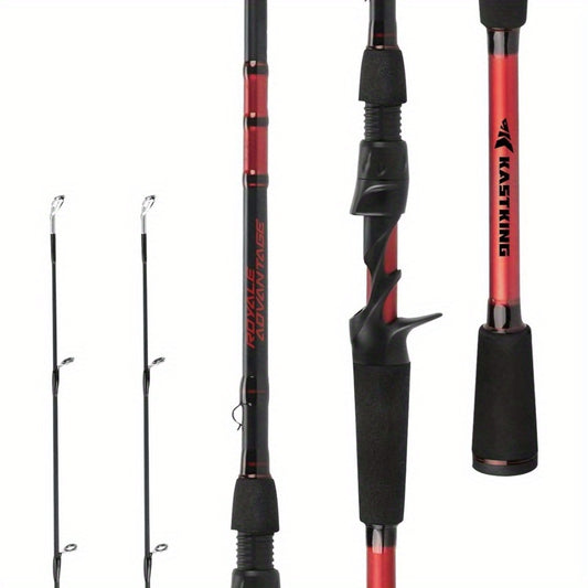 Royale Advantage Heavy-Duty Casting Fishing Rods & H&B Brutus Spincast Reel Combo - Interchangeable Handle for Left/Right Hand Casting, Fast/Slow Retrieval - Compatible with Rods 739/1134 - Freshwater/Saltwater Fishing - Idea