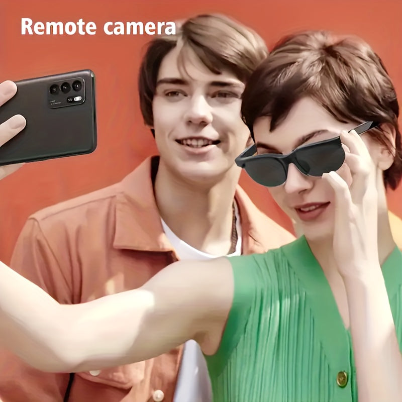 2026 New Smart Wireless Glasses with AI Real-Time Translation & Music Playback, Built-in Speaker & Mic, Long Battery Life, HIFI Sound, Blue Light/UV Protection, Ergonomic Fit, USB-Powered for Smartphone/Tablet - Ideal for Dri