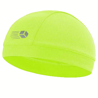 1pc Unisex Cooling Cap, Cycling Headband with Cooling Liner, Stretchy Work Cap, Summer Sweat-Absorbing Beanie, Breathable Mesh Skull Cap for Running, Lightweight Quick-Dry Sports Cooling Riding Skull Cap, Motorcycle Accessory