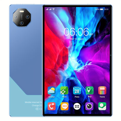 2024 New Q8pad 10.1-inch HD Smart Tablet, 8GB (4GB + 4GB Expandable) RAM + 128GB Storage Space, Dual Cameras 24MP + 32MP, Android 13 System, Supports 2 SIM Cards, TF Card (no Card Included), 5G WiFi, Essential for Office Work