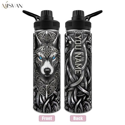 [Custom] 1pc, Beautiful and Personalized Print. 20oz, 22oz, 40oz Steel Insulated Bottle Cups with Lids. Drinkware for Summer and Winter. Outdoor Travel Sports Accessories. The Best Gift for Mother's Day, Father's Day, Other F