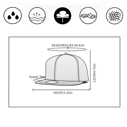 Men' & Women' Headphone & Mic Baseball Cap - Adjustable Snapback with Earphone Mic & Chat - Breathable Mesh Hat for Hiking, Streetwear - Unisex Hip-Hop Accessory (No additional Mic Required)
