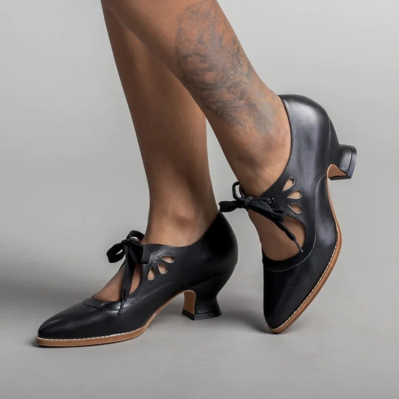 Women'S Large Size Chunky Low Block Heel Pointed Toe Lace-Up Sandals - All-Season Round-Toe-like Comfort, Brown Faux Cover Upper & Synthetic Cover Lining, European-Inspired Elegant Casual to Semi-Formal Shoes with Arch Suppor