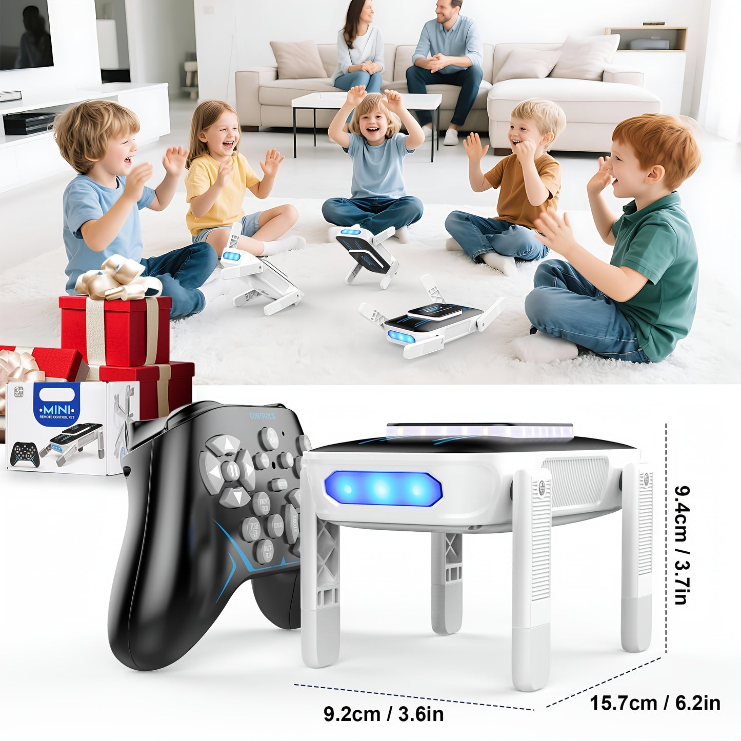[Special Offer] [Flash ]Intelligent Robot Dog, 2.4GHz Remote Control Toy Dog, With A Maximum Remote Control Distance Of 99Ft, AI Voice Control Can Be Connected, Programming Actions To Mobile Apps, Can Dance, Telling Stories,