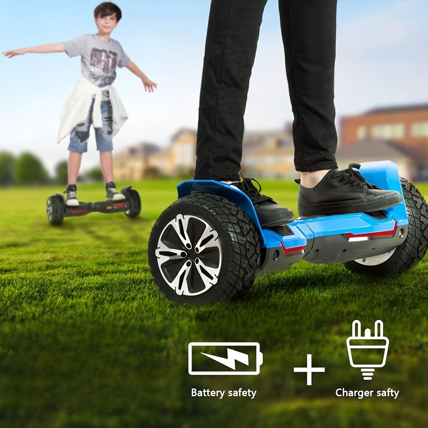 Warrior 8.5" All-Terrain Off-Road Electric Balance Scooter with LED Lights & Music Speakers | Perfect Gift for Teens, Families & Friends | Experience Thrilling Outdoor Adventures!, Electric Scooter for Women, Scooter for Men,