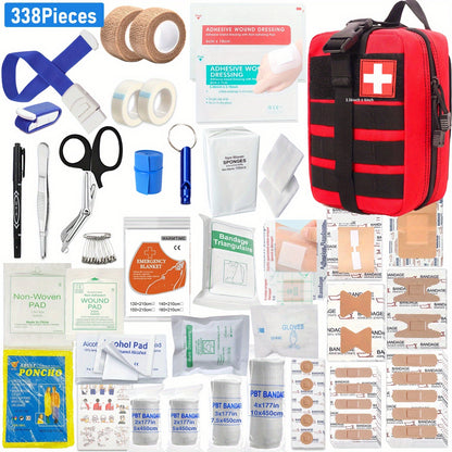 ROORUNS 152/338/363-Ultimate Tactical First Aid Kit with IFAK Pack - Portable & Durable Outdoor Emergency Gear for Hiking, Camping, Hunting, Car, Yacht