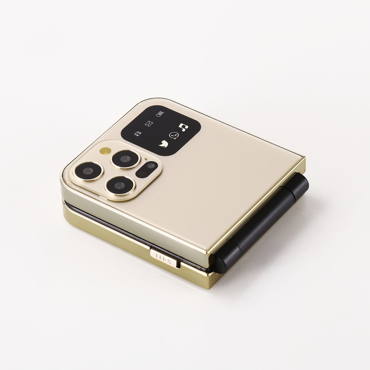 Innovative Mini Pocket Phone | Lightweight, Dual-Sim, Long Standby Time, 2G Network, Multi-Language Support, Foldable Design, Basic Communication Features, Android Os, Battery, Usb Type-C Charging