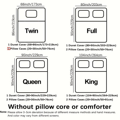 2/3pcs (1 Duvet Cover + 1/2 Pillowcase, Without Core) Black Golden Marble Cut Surface Message Luxury Style Print Soft Comfortable Bedding Set for Bedroom Dorm Room Family Gift