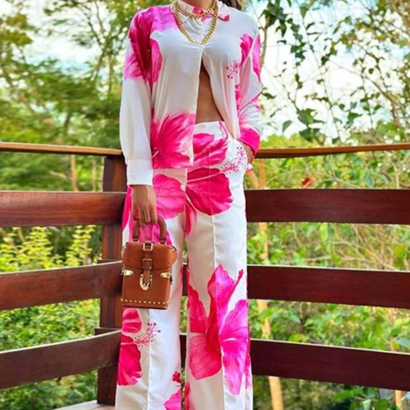 HERTALKWomen's fashion suit Zebra pattern long sleeve cardigan shirt trousers Women's new two-piece summer