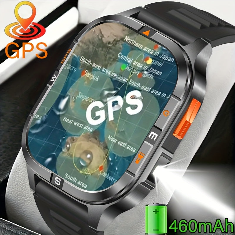 COIUSOR'S New GPS Smart Watch 2.01-inch TFT Highresolution Display, Equipped with High-Precision GPS Sports positioning, wireless call sync SMS alerts, GPS L1+L5 Dual-Frequency Positioning, Compass, Altitude, Air Pressure, Hi