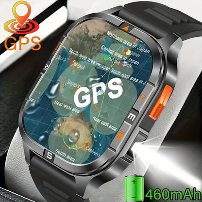 COIUSOR'S New GPS Smart Watch 2.01-inch TFT Highresolution Display, Equipped with High-Precision GPS Sports positioning, wireless call sync SMS alerts, GPS L1+L5 Dual-Frequency Positioning, Compass, Altitude, Air Pressure, Hi