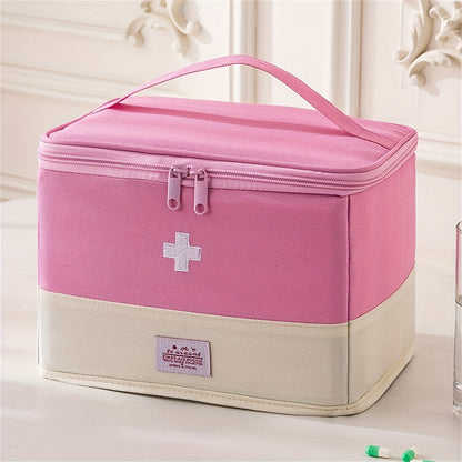 Dustproof Moistureproof Large Capacity Classified Medical Bag, New Foldable First Aid Bag, Travel Household Medicine Storage Bag, Travel Accessories, Can Be Used for Travel, Suitable for Travel