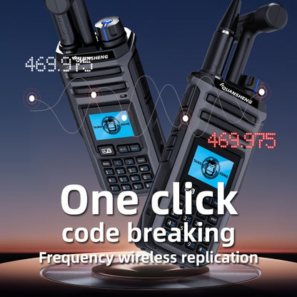 Quansheng UV-TK11 Dual Band Walkie Talkie - 10W High Power Two-Way Radio with NOAA Weather Alerts, 999 Channels, Type-C Charging & Battery, Global Intercom Compatible, Long Range Communication for Outdoor, Hiking, Emergency,