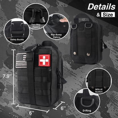 Luxury 250-Piece Survival Gear Kit - The Ultimate Outdoor Companion for Camping, Hiking & Emergency Preparedness Adventures | Perfect Unisex Men's and Women’s' Present with Earthquake Hunting First Aid Essentials