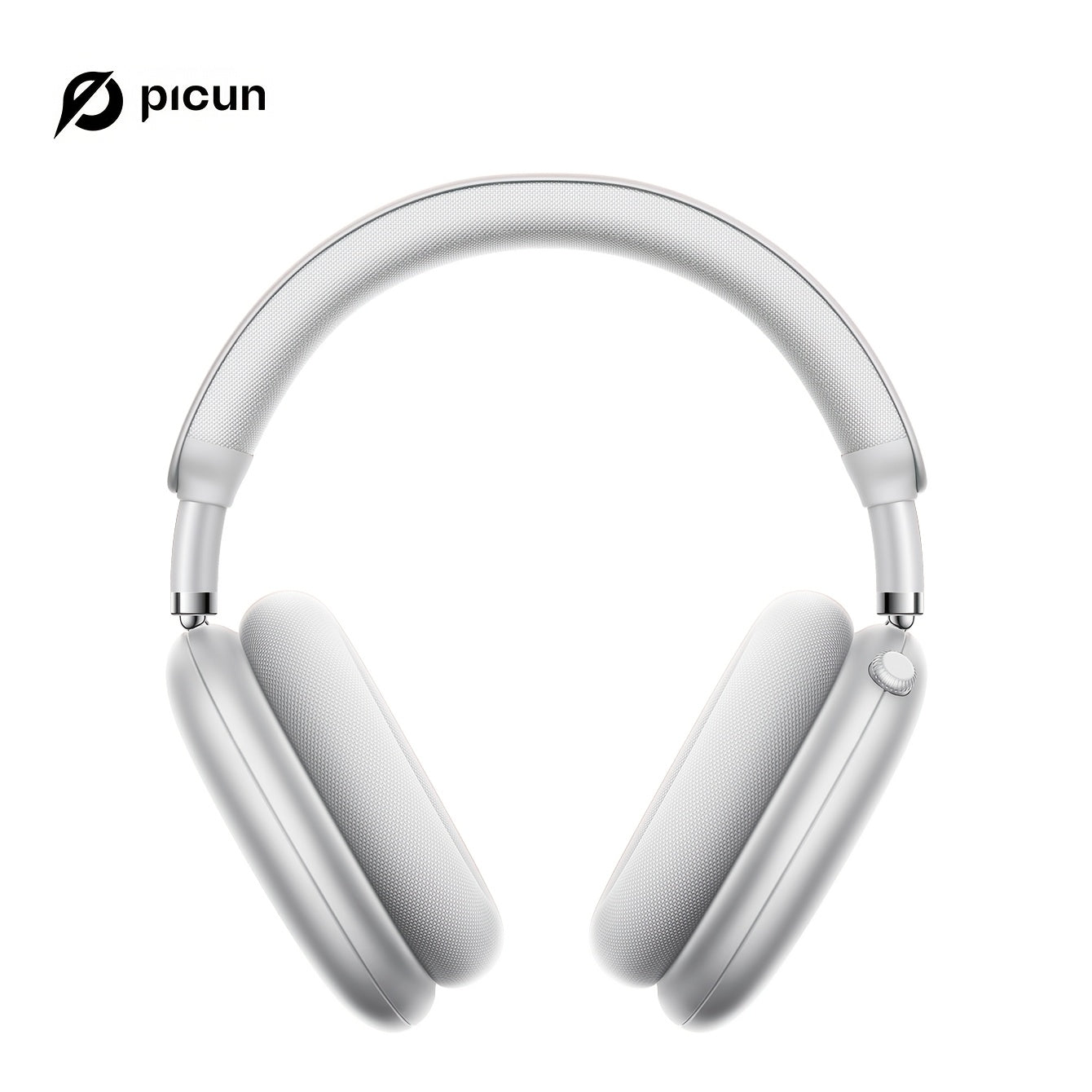 Picun F8Pro Wireless Over-Ear Headphones with 52dB Hybrid ANC, Hi Res Audio, 140H Playtime, Dual Device Pairing, 5 Mic ENC & Detachable Fabric Cushions All Day Comfort for Work & Travel, Picun